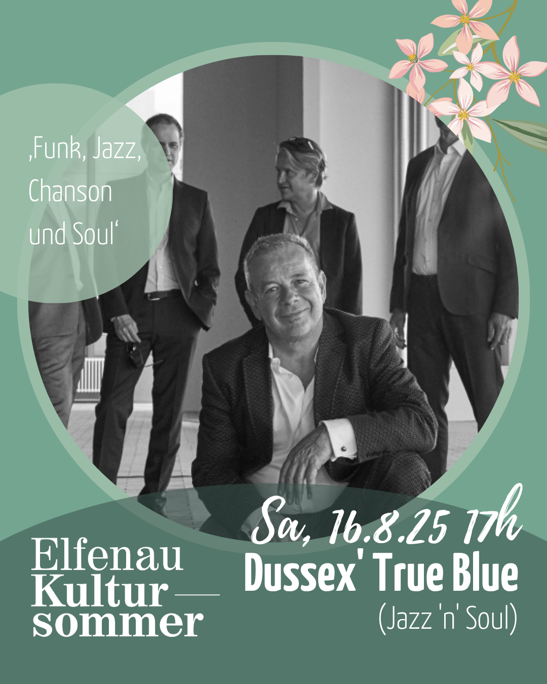 Sujet Elfenau Kultursommer mit Daten 14. bis 31. August 2025 in der Orangerie Elfenau